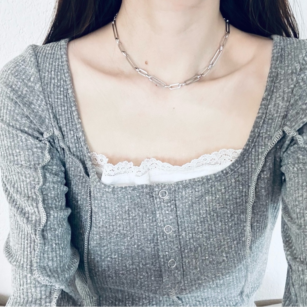 GABI RIELLE Sterling Silver Choker Necklace